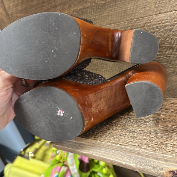 Veronica Beard Guadalupe Platform Sandal - Expresso Size 6 - Picture 7 of 7